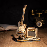 3D Holz-Puzzle - Elektrische Gitarre